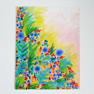 - Beautiful Original Floral Painting, 11 X 14..