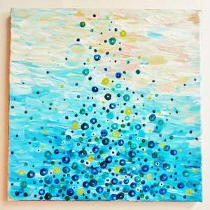 What Goes Up - Lovely Original Abstract Acrylic..