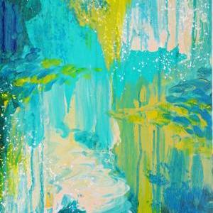 - Amazing Abstract Acrylic Seaside Dreams Painting..