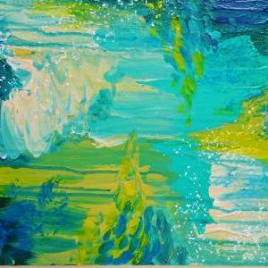 - Amazing Abstract Acrylic Seaside Dreams Painting..