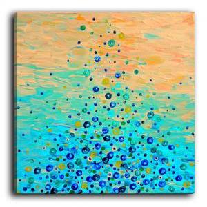 What Goes Up - Fine Art Painting Shower Curtain..