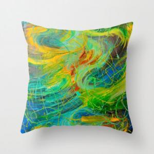 Nautical Galaxy - Original Art Throw Pillow Cover..