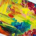 Abstract Acrylic Painting, Bright Bold Color 16 X..