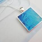 Water Flowers Made-to-order Resin Necklace, Ooak..