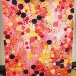 Pink Bold Abstract Acrylic Painting Personal..