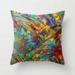 Fireworks In Color - Original Throw Pillow Cover..